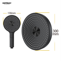 New 300mm High Pressure Big Top Spray Rain bathroom Larger Flow Supercharge Rainfall Showerhead 360° Swivel Water Saving filter