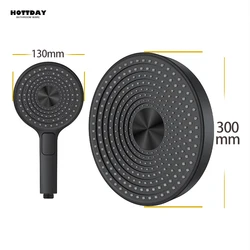 ABS 300mm High Pressure Big Top Spray Rain bathroom Larger Flow Supercharge Rainfall Showerhead New 12 inch Water Saving filter