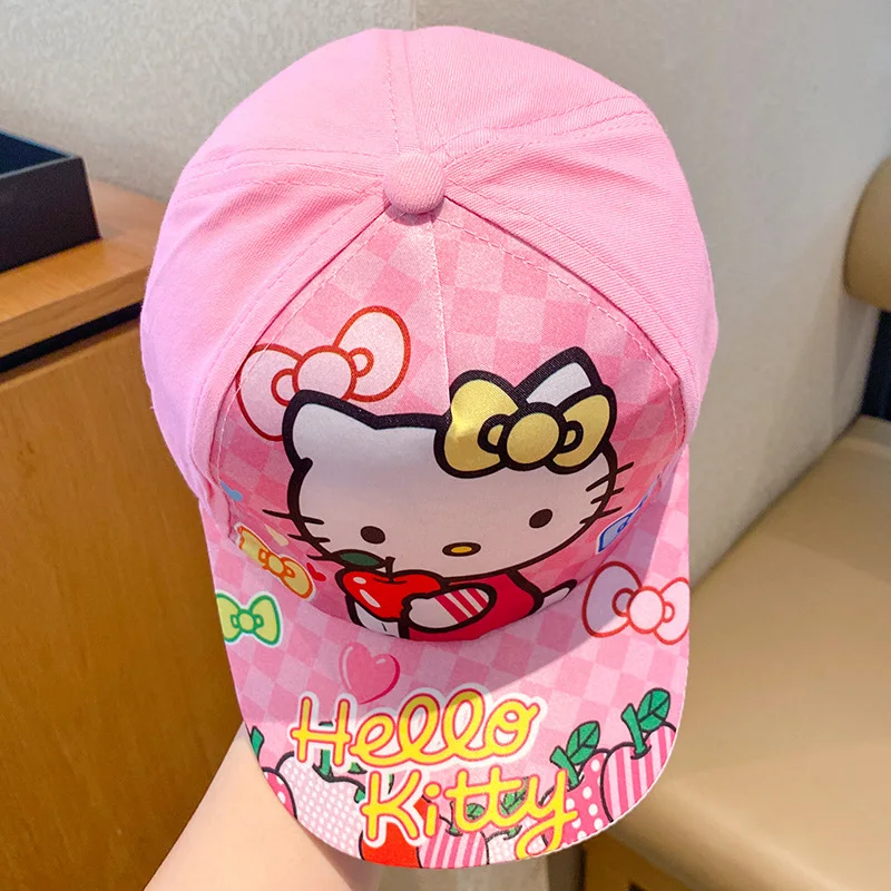 Wysokiej jakości bawełniana czapka z daszkiem marki Sanrio Hello Kitty Snapback dla dziecka Hip Hop Dad Hat Trucker Mesh Hat Dropshipping