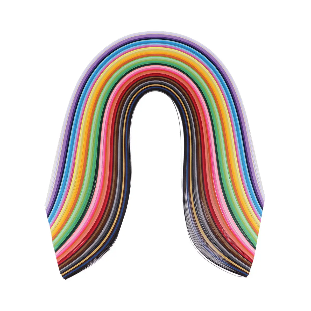 500 Strips Paper Quilling Kit 50 Vibrant Colors 5Mm Width Portable Lightweight Craft Supplies for Wall Ceiling Window Holiday
