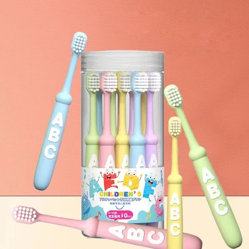 

10pc Cute Children S Small Head Soft Bristle Toothbrush High Density Brush Wire Does Not Damage Gums for Children Aged 6