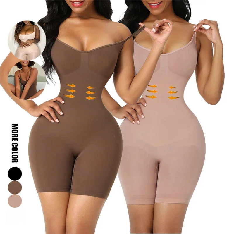 

Women Colombianas Corset Slimming Butt Lifter Full Body Shaper Seamless Bodysuit Compression Open Crotch Push Up Shapewear