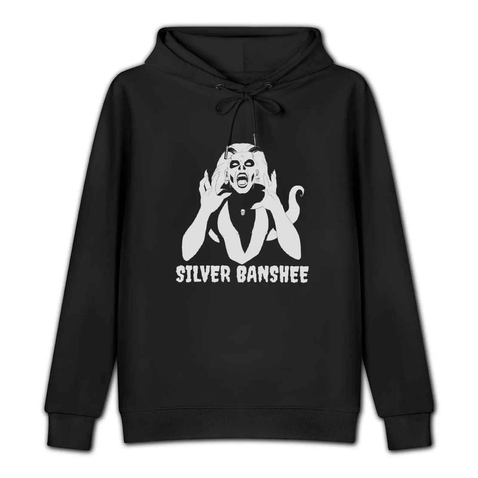 Silver Banshee Pullover Hoodie hooded shirt big size hoodie