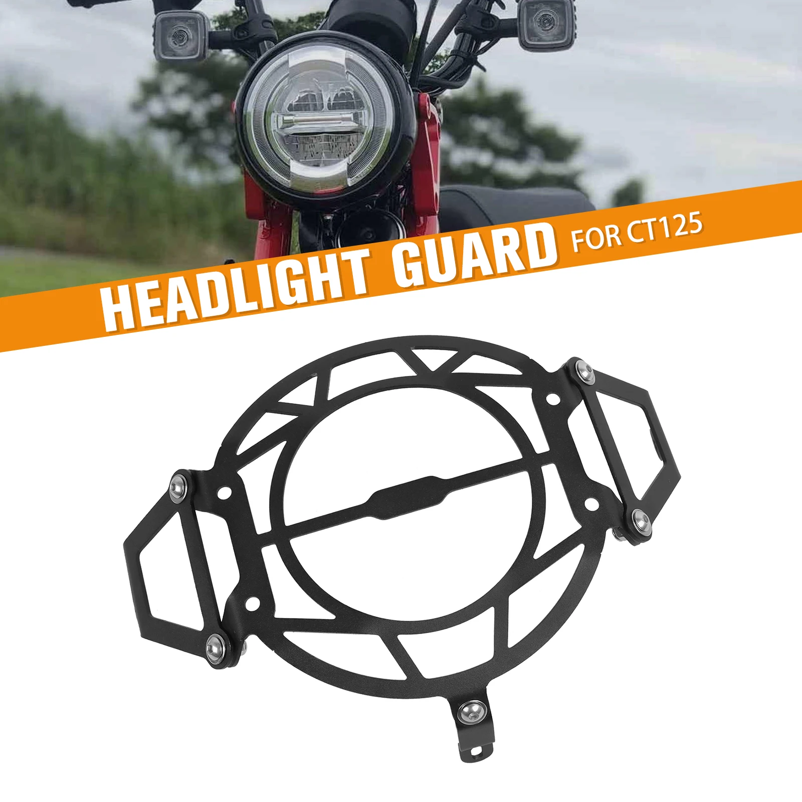 

Front Headlight Guard Head Light Grille Guard Cover Protector Guard For Honda CT125 Hunter Cub Trail 125 CT 125 ct125 2020-2024