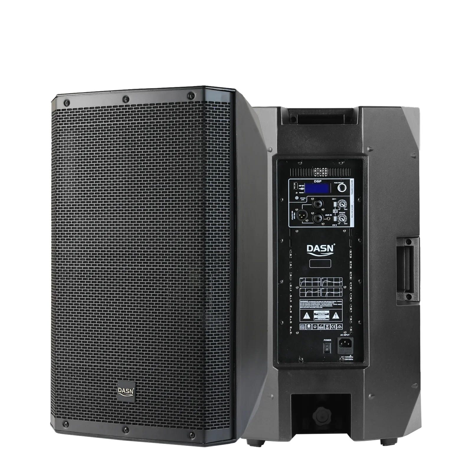 

DASN SCA15DC 15 Inch 2000W Peak DSP Professional Active Plastic Full Frequency Outdoor DJ Stage Home Theatre Cinema PA Speaker