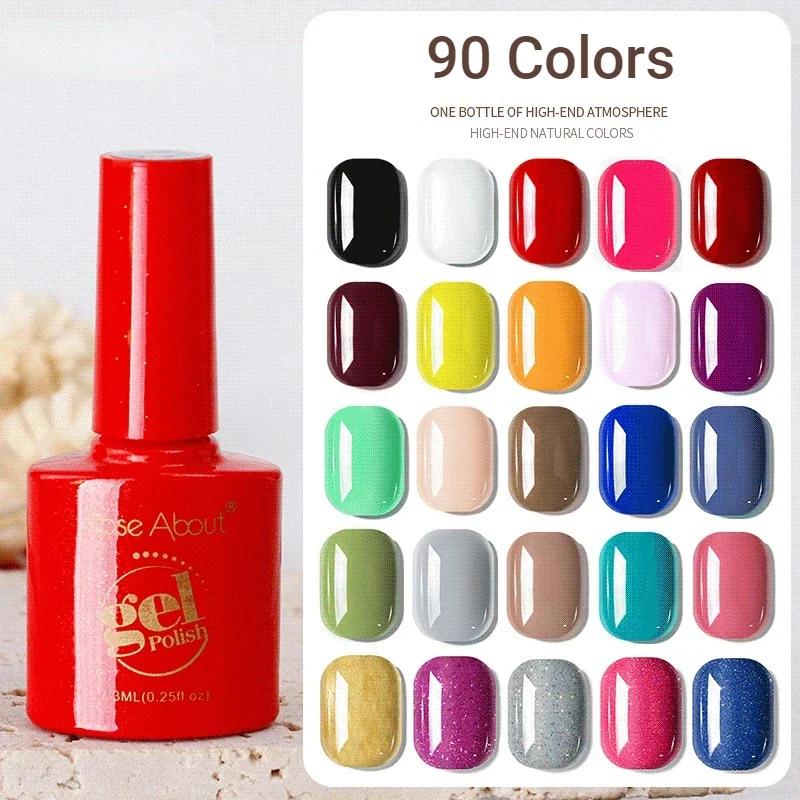 7ml Gel Polnischen Esmalte Semipermanente UV Lack Nagellack Gel Nagel Kleber Glitter Top Mantel Gel Lack Hybrid Maniküre uñas