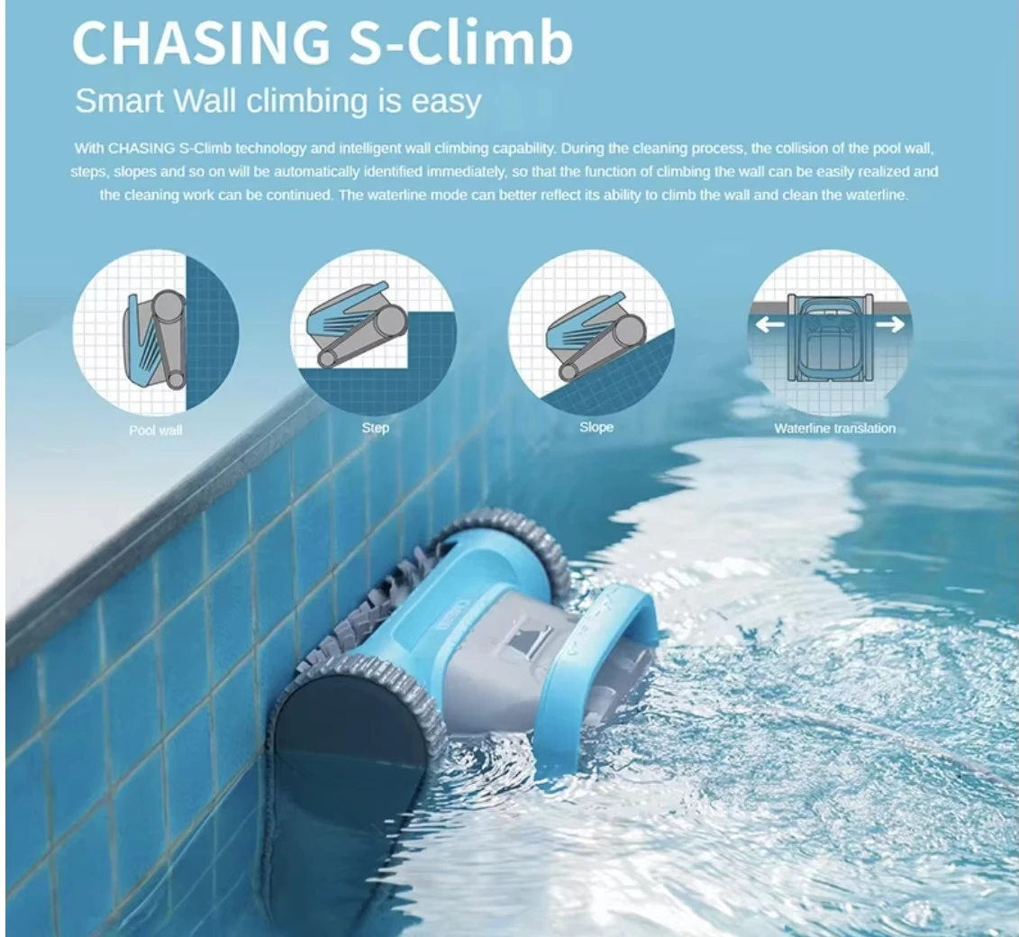 Swimming Pool Cleaning Robot Wire Suction Machine with Strong Cleaning Ability for Floor and Wall