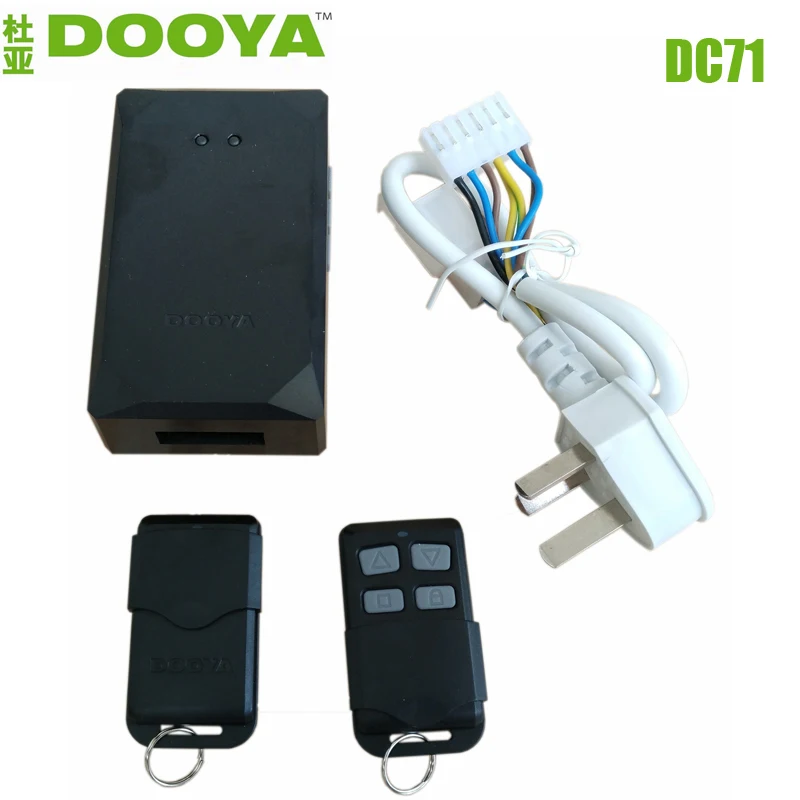 기존 Dooya DC71 수신기 DC70 이미 터, Rf433 무선 관형 모터 제어 시스템, 전동 롤링 셔터 도어/차고 용