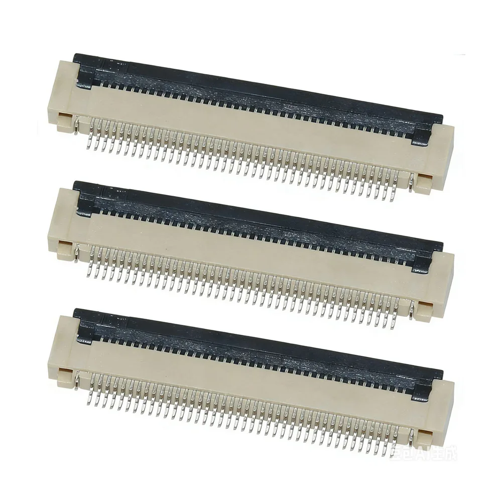 FFC/FPC Connector Flip Bottom Connection Spacing 0.5mm 30/32/34/36/40/45/50/54/60Pin P Flexible Cable Socket