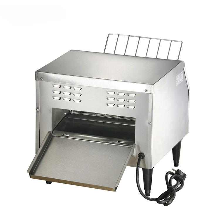 stainless steel 2.45KW electric vertical bread conveyor toaster equipment