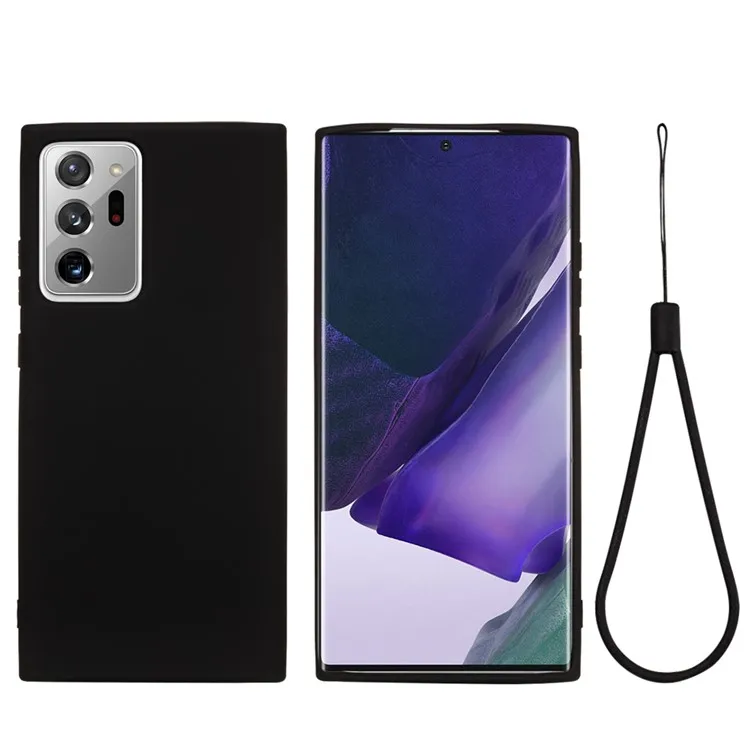 

Liquid Silicone Phone Case for Samsung Galaxy Note20 Ultra/Note20 Ultra 5G - Black