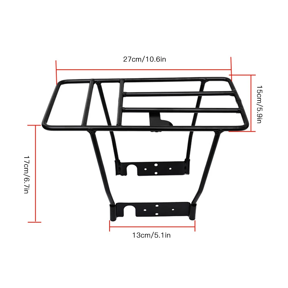 Electric Scooter Rear Rack Solid Bearing Scooter Luggage Cargo Rack Solid Steel Carrier Rack Replacement for Xiaomi M365 1S Pro