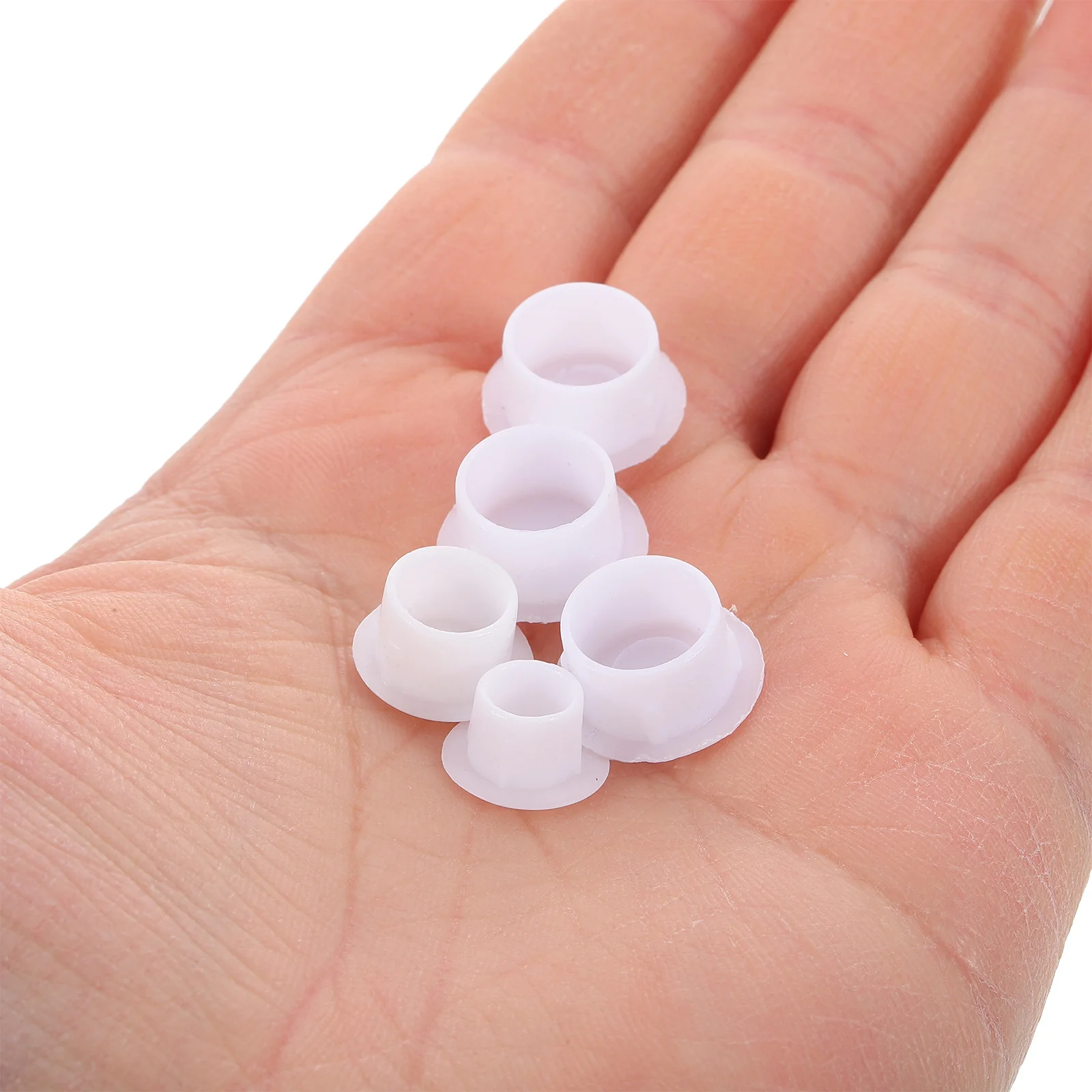 150 قطعة من البلاستيك ثقب المسمار المقابس قبعات بلاستيكية مستديرة خزانة أثاث مكتب الجرف خزانة المسمار يغطي التوصيل عدة