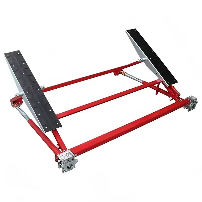 Portable Automatic Scissor Lift Mini Movable Steel Hydraulic Low Top Tilt Car Lift Home Garage Store Use