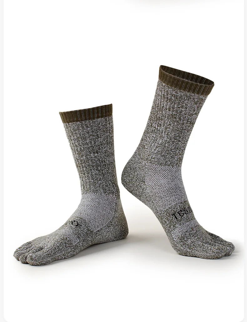2026 Herbst Winter Herren Sport Fünf-Zehen-Socken Baumwolle Schweißabsorbierend Geruchshemmend Wandern Split-Toe Socken Radfahren Sportsocken – Detail 8