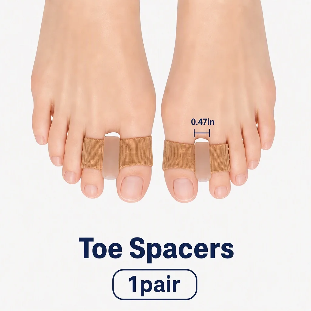 Toe Spreader Foot Bone Adjuster Silicone Toe Separator Splitter Bunion Hallux Valgus Corrector Big Toe Straightener