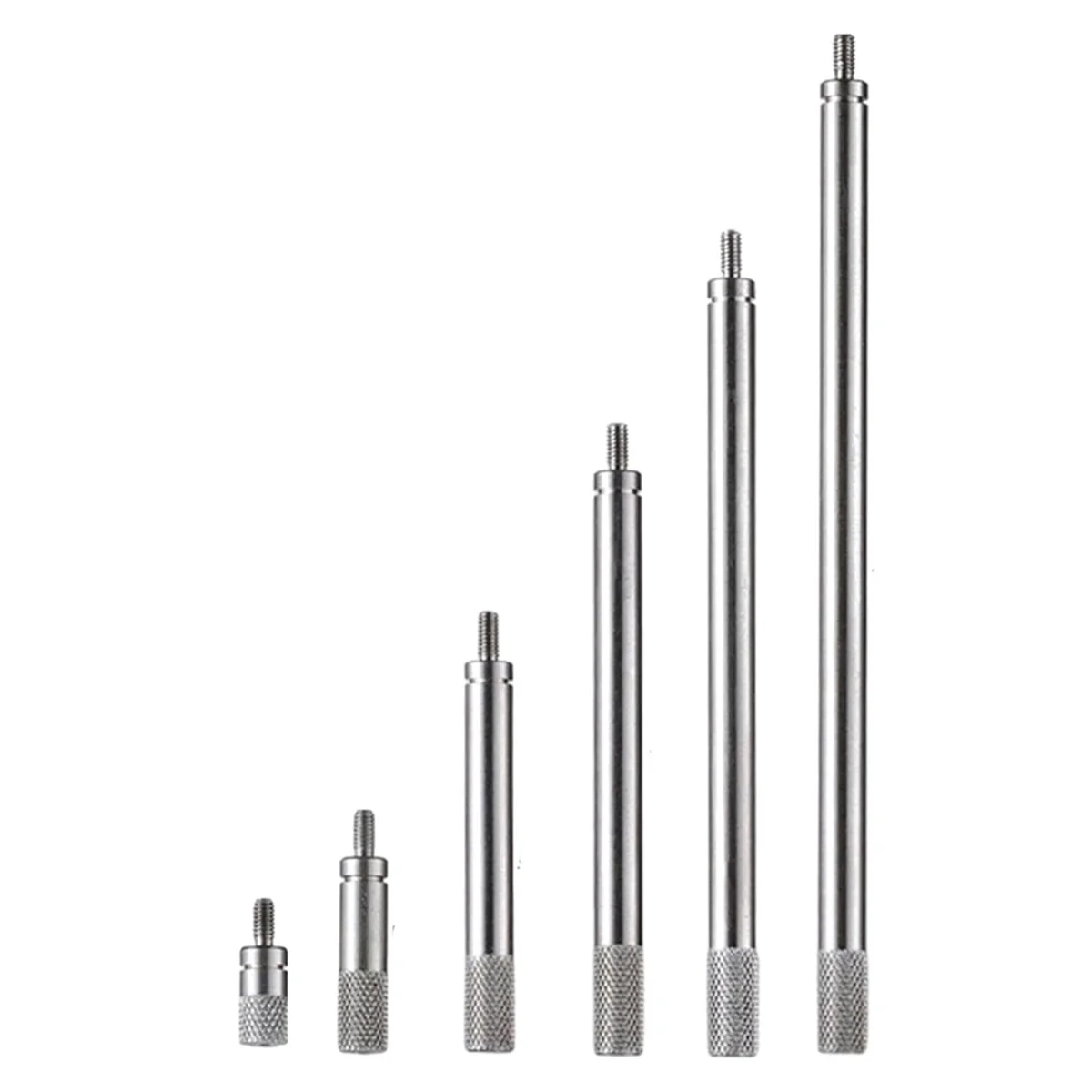 Extensão Stem Rod Set para Dial e Indicadores Digitais, Estender Rod, Dial Indicator, M2.5 Thread,10-100mm, 6pcs