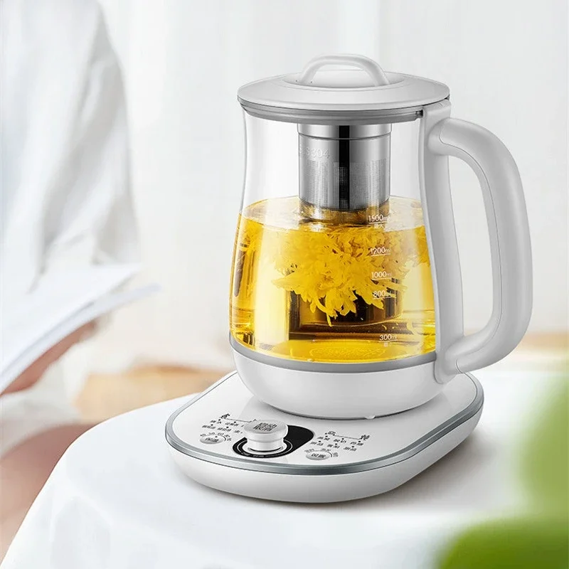 SUPOR 220V Multifunctional Thickened Glass Tea Cooker 1.5L Electric Kettle with Filter Screen Bird's Nest Stew Cup