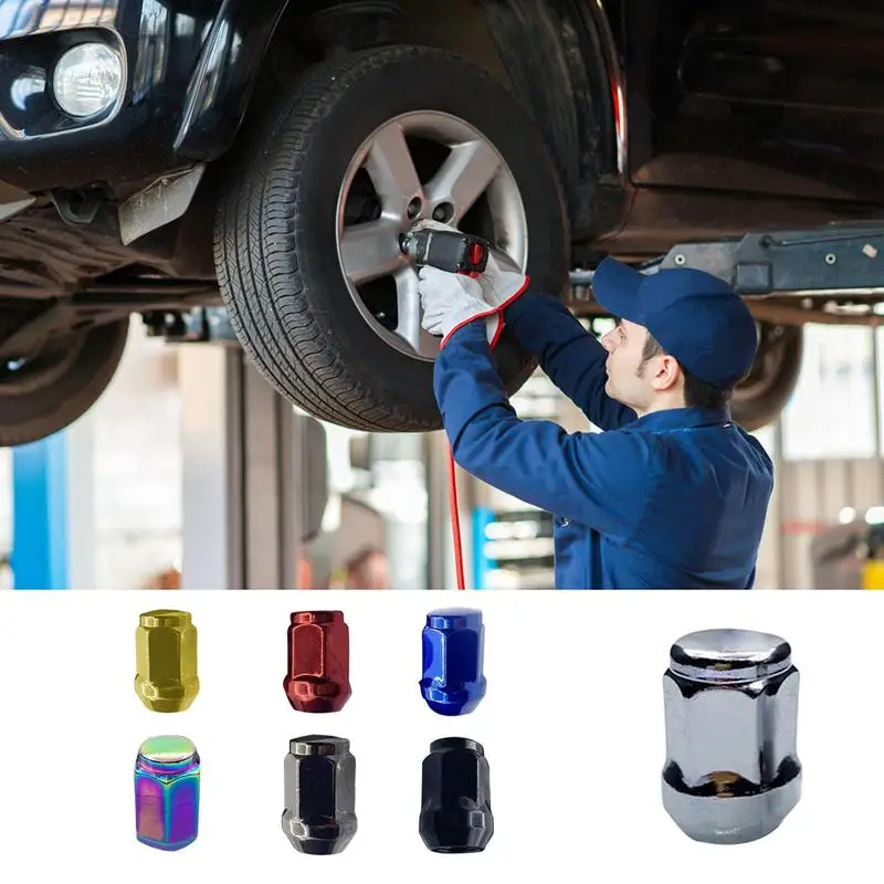 

Wheel Lug Nut Bolt Cover Auto Tire Outer Hexagon Nut Protector Rust-Resistant Tire Repair Accessory For SUVs Trucks And Mini