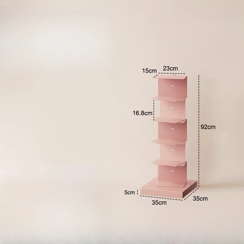 sky bookshelf invisible narrow bookcase  floor-to-ceiling living room corner creative suspended small apartment shelf