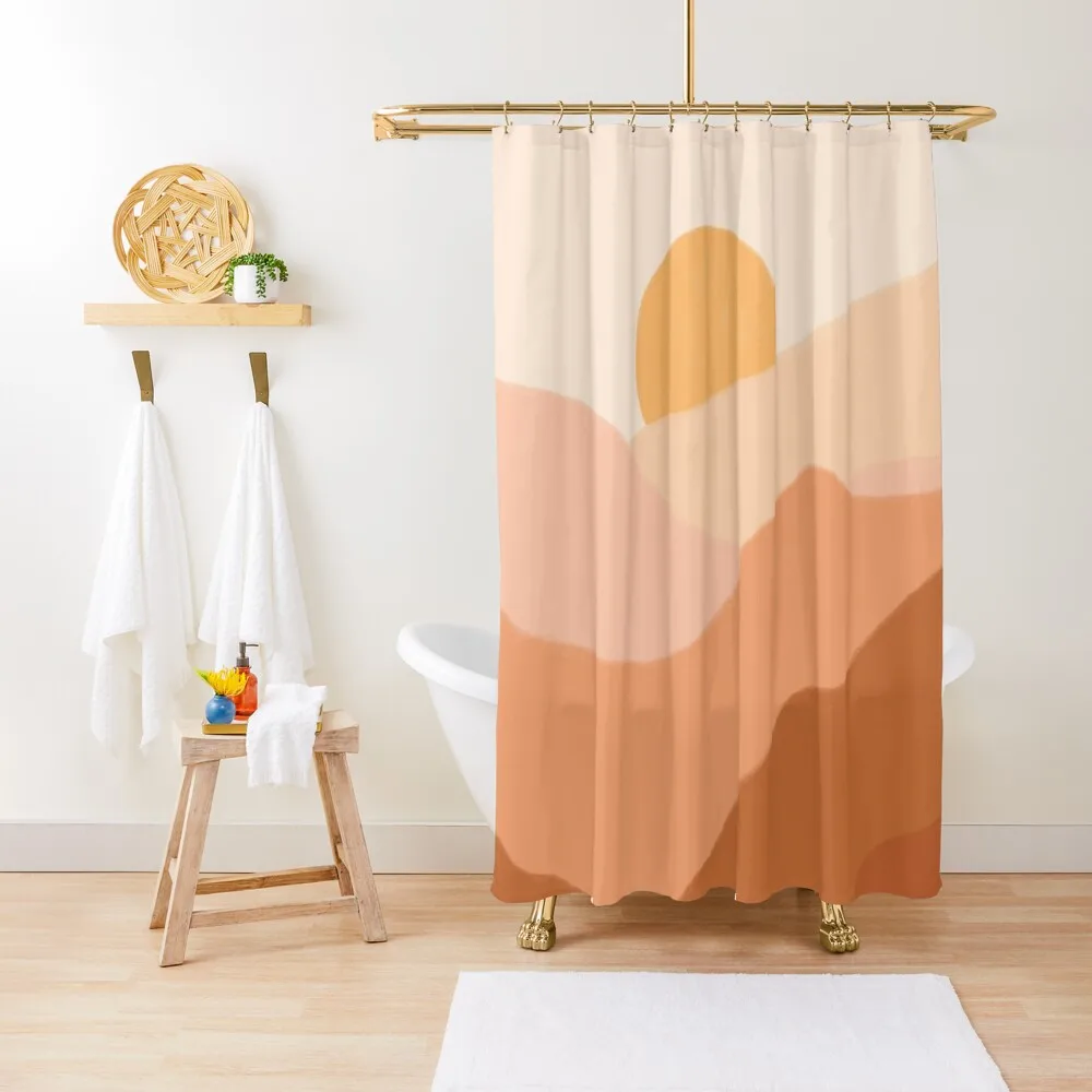 

Warm Sunset Shower Curtain Shower Bath Funny Shower Sets For Bathroom Curtain