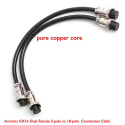 Cable GX16 3Pin Female Single and Dual Female Ribbon Cable Connectors 2/3/4/5/6/7/8/9/10 Pin Aviation Plug 1m Extension Cord