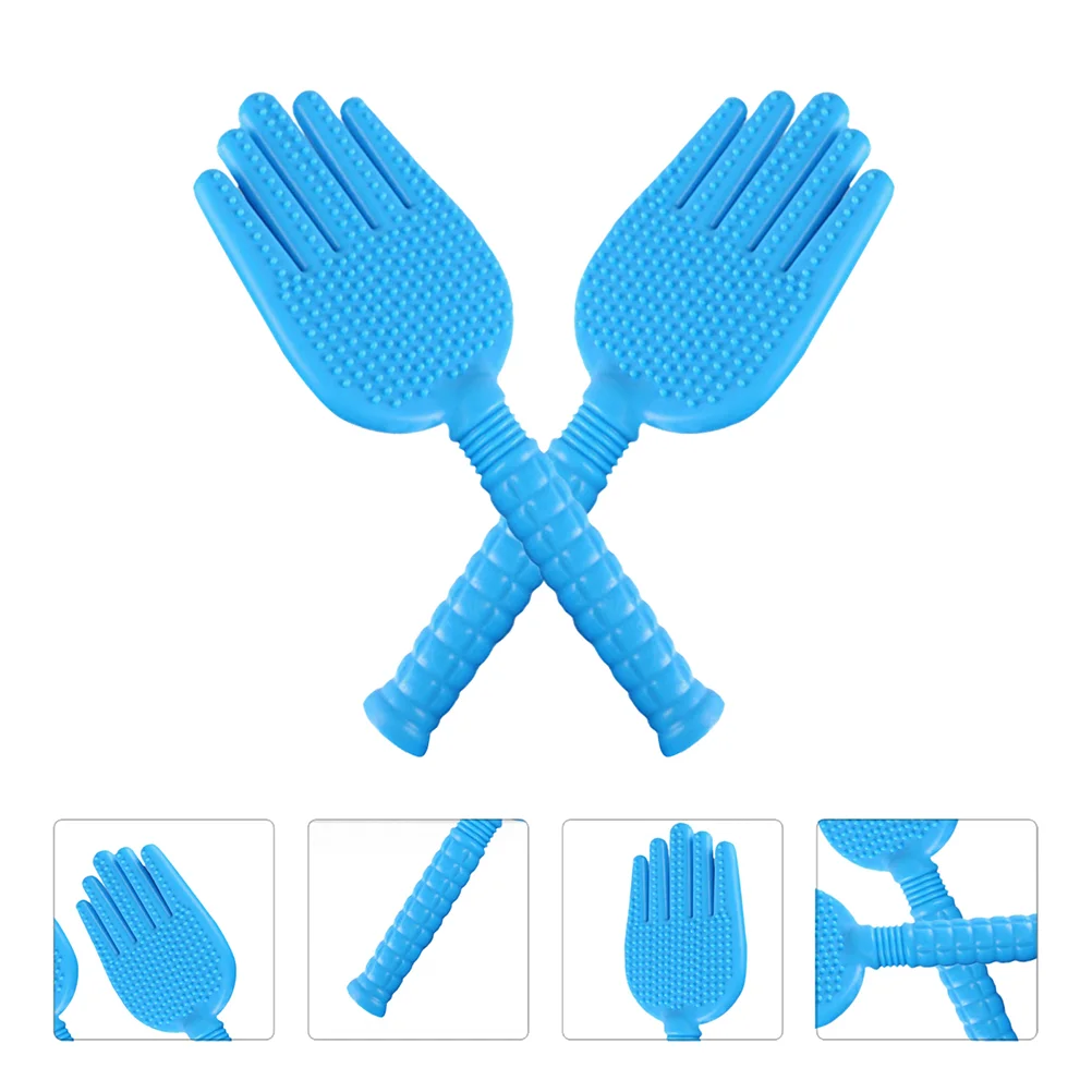 

Massage Racket Tool Tools Bat Human Body Knock Massager Silica Gel Hand Shape Clap Beating Stick Neck Pat Fitness Woman