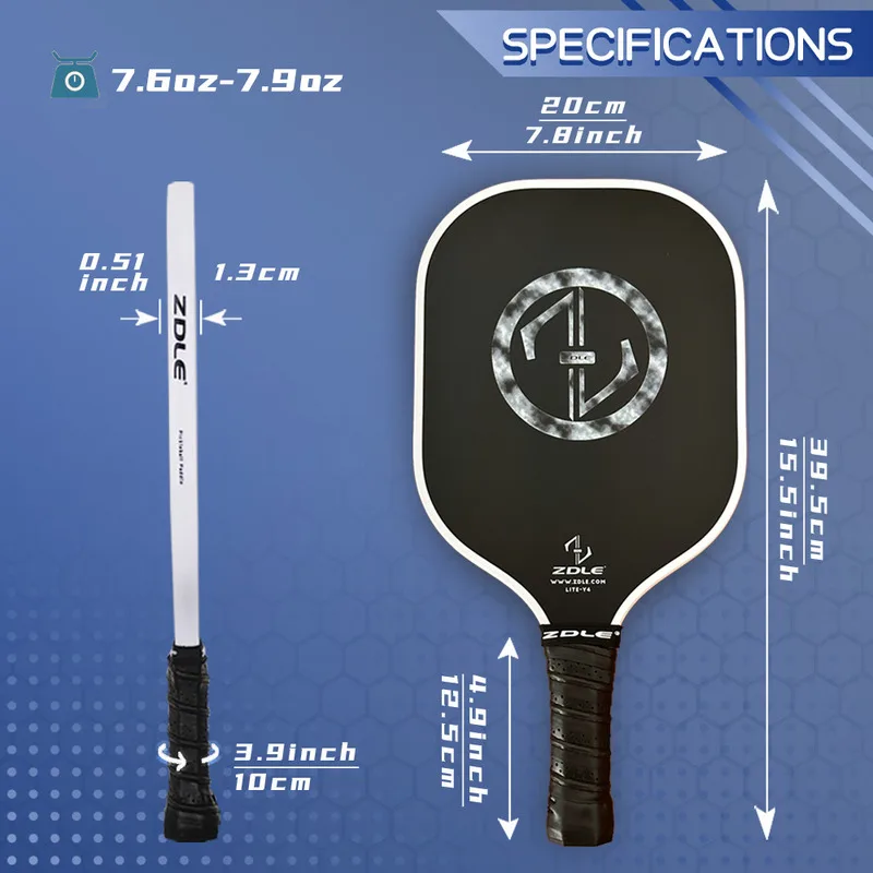 Brand Good Quality Fiberglass Pickleball Single Paddle Set Indoor and Outdoor Students Beginner Level Padelracket Rachetta