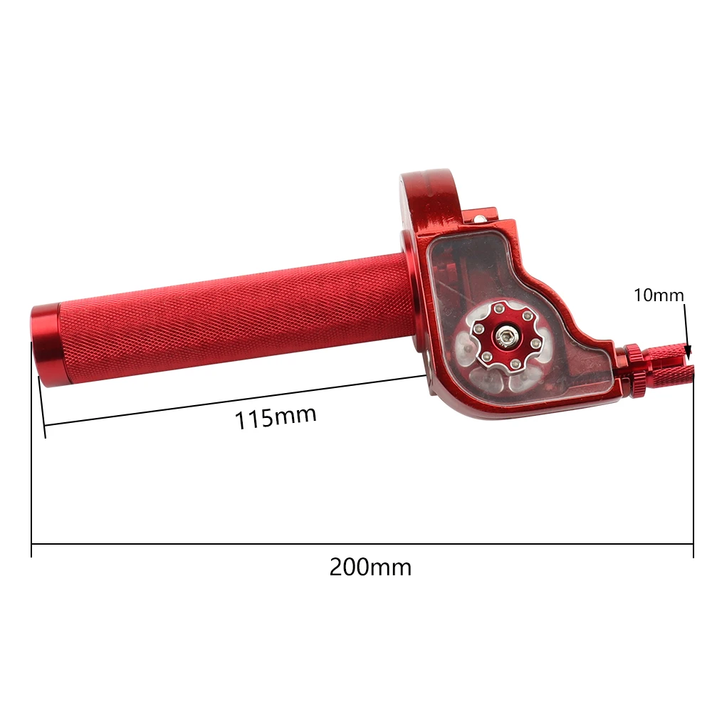 7/8'' 22mm CNC Aluminum Visual Throttle Twist Grip Universal Accelerator Handlebar For ATV Dirt Bike Moped Scooter 50cc‑250cc