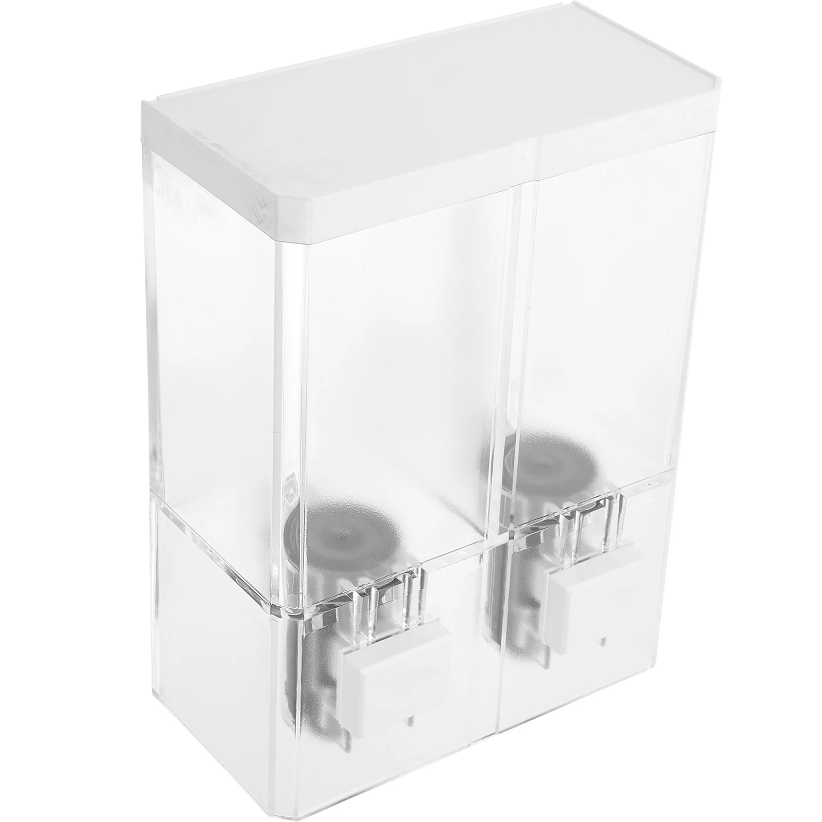 

2 Chamber Mount Soap Dispenser No Drill For Bathroom Shower Liquid Shampoo Soap Container Replacement Bottle Body Wash Container