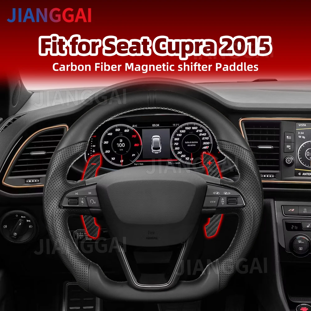 Carbon Fiber Magnetic Paddle Shifters For Seat Cupra Formentor Leon Easy Installation Crisp Mechanical click Car Accessories