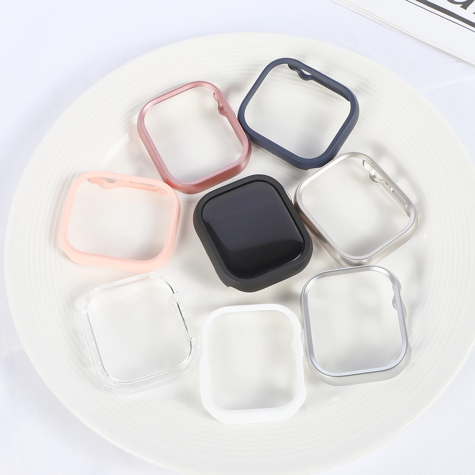 Cover For Apple Watch Case 46mm 42mm Series 11 10 Accessories Smartwatch Protector Hollow Hard PC Bumper shell iWatch Protective