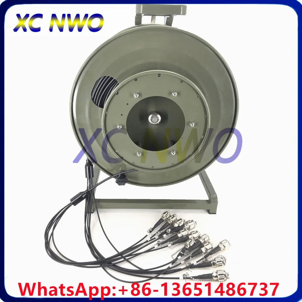 12c SM TPU 6.0mm , 6*2C ODC(male) to 6*2C ODC(male ), 200Ｍ 300Ｍ with BX03 axis and 12PCS -２C (female) ODC-LC 1Ｍ cables