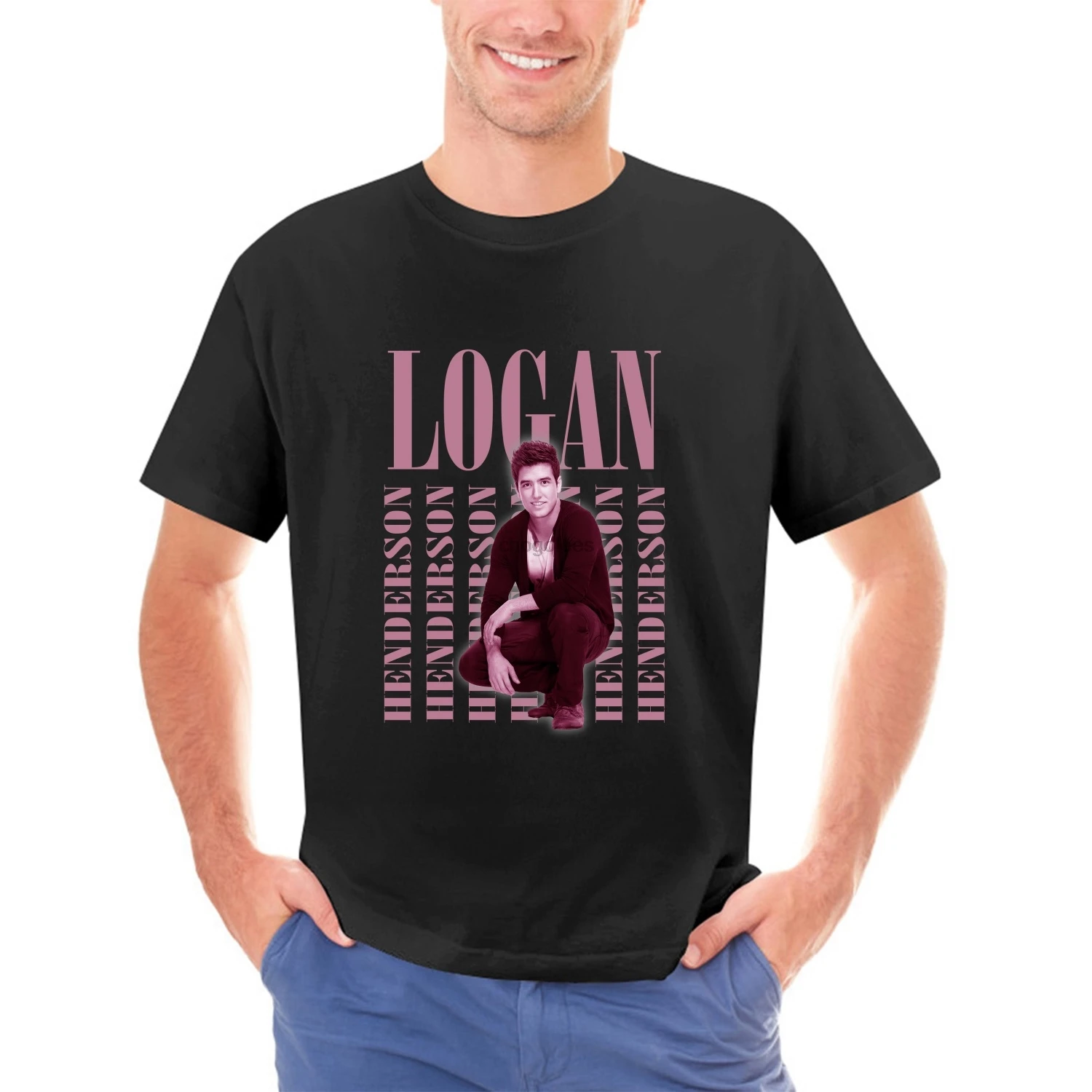 RETRO LOGAN Henderson Shirt  Logan Mitchell Homage Big Time Forever Tour Shirt Big Time ShirtForever Tour Shirt Big Time Rush(1)