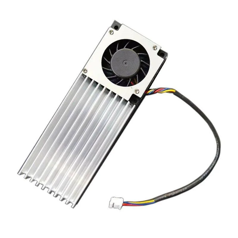 12V cooling fan PWM speed regulation 4-wire 2-wire fan aluminum alloy side hair turbine blower silent heat sink
