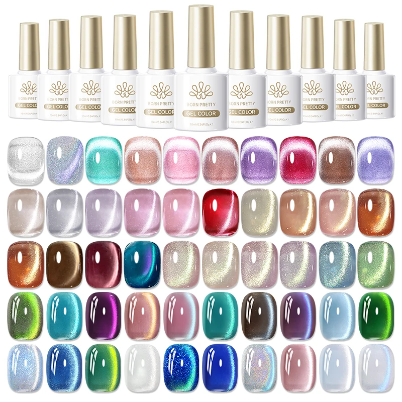 BORN PRETTY HEMA TPO FREE 10ml brillo brillante gato Gel magnético esmalte de uñas semipermanente remojo UV LED barniz de manicura