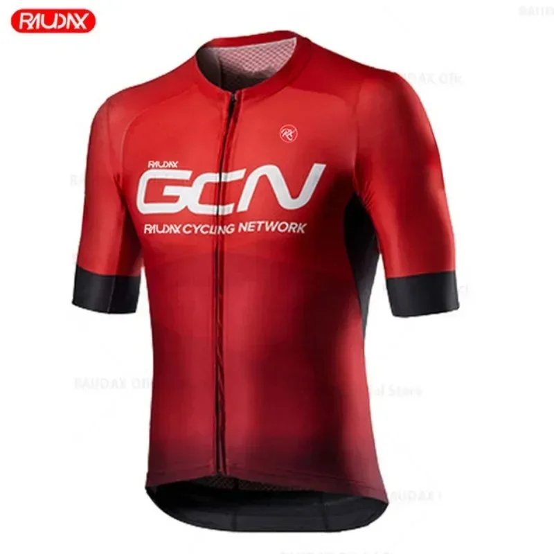 Raudax Gcn Men cycling jersey canyon Summer Bicycle Clothing Quick Drying Cycling Clothes Ropa Ciclismo Verano Triathlon Jersey