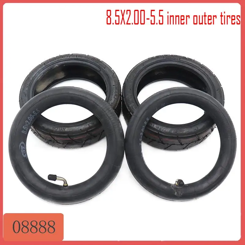 

CST 8.5x2.00-5.5 Inner Tube 8*2.00-5 Inner Tyre Tire 45/90 degree bent valve for Electric Scooter INOKIM Light Series V2 Camera
