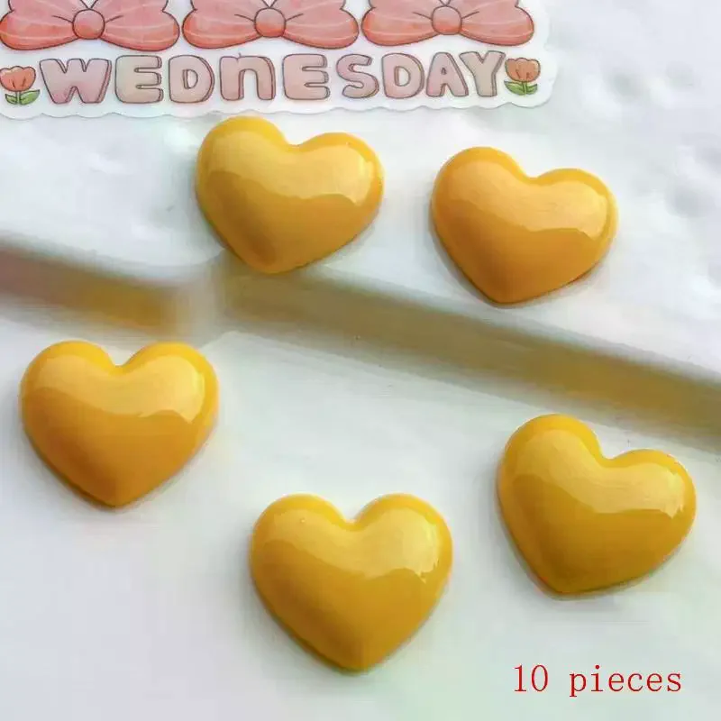 10Pcs Decorative Magnets Heart-Shaped Plastic Refrigerator Magnets For Kitchen Office Whiteboard Storage Cabinet & Dishwasher