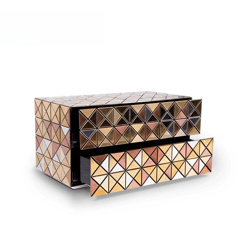 

Double drawer storage bedside table