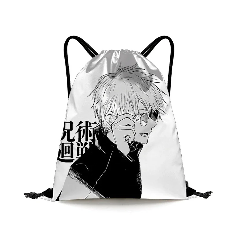 Anime Jujutsu Kaisen Bolsa de compras Satoru Gojo Bolsa con cordón