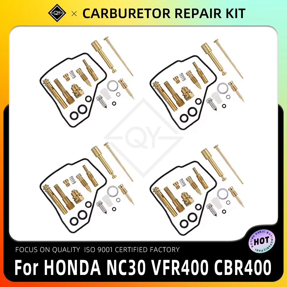 Kit de reparación de carburador para motocicleta, kit de reparación de diafragma y junta de sellado de carburador para HONDA NC30 VFR400 CBR400 VRF 400 CBR 400