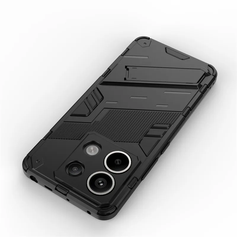 For Xiaomi Poco X6 5G Case Xiaomi Poco X5 X6 Pro 5G Cover Shockproof TPU Armor PC Holder Silicone Back Cover For Xiaomi Poco X6