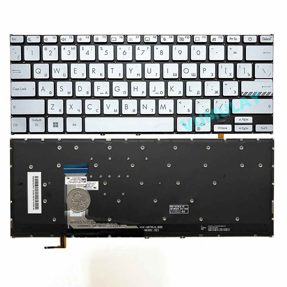 US/RU/Spanish Keyboard for ASUS Vivobook X1404 X1404ZA X1404VA S1404ZA S1404Z S1404VA S1404V A1404 F1404 M1404