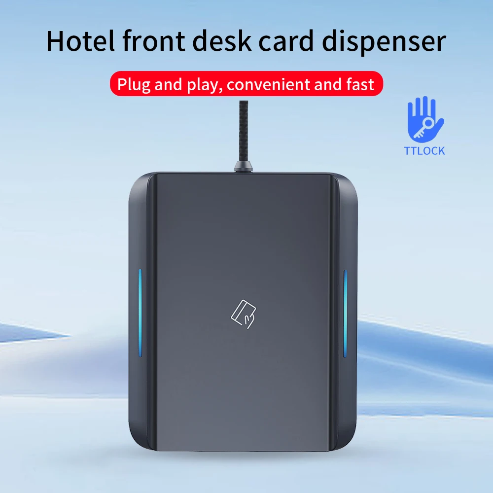 TTHotel Card Encoder for USB Hotel Lock System 13.56Mhz IC M1 Card Reader Writer Works With TTLock APP Different Encoder Number