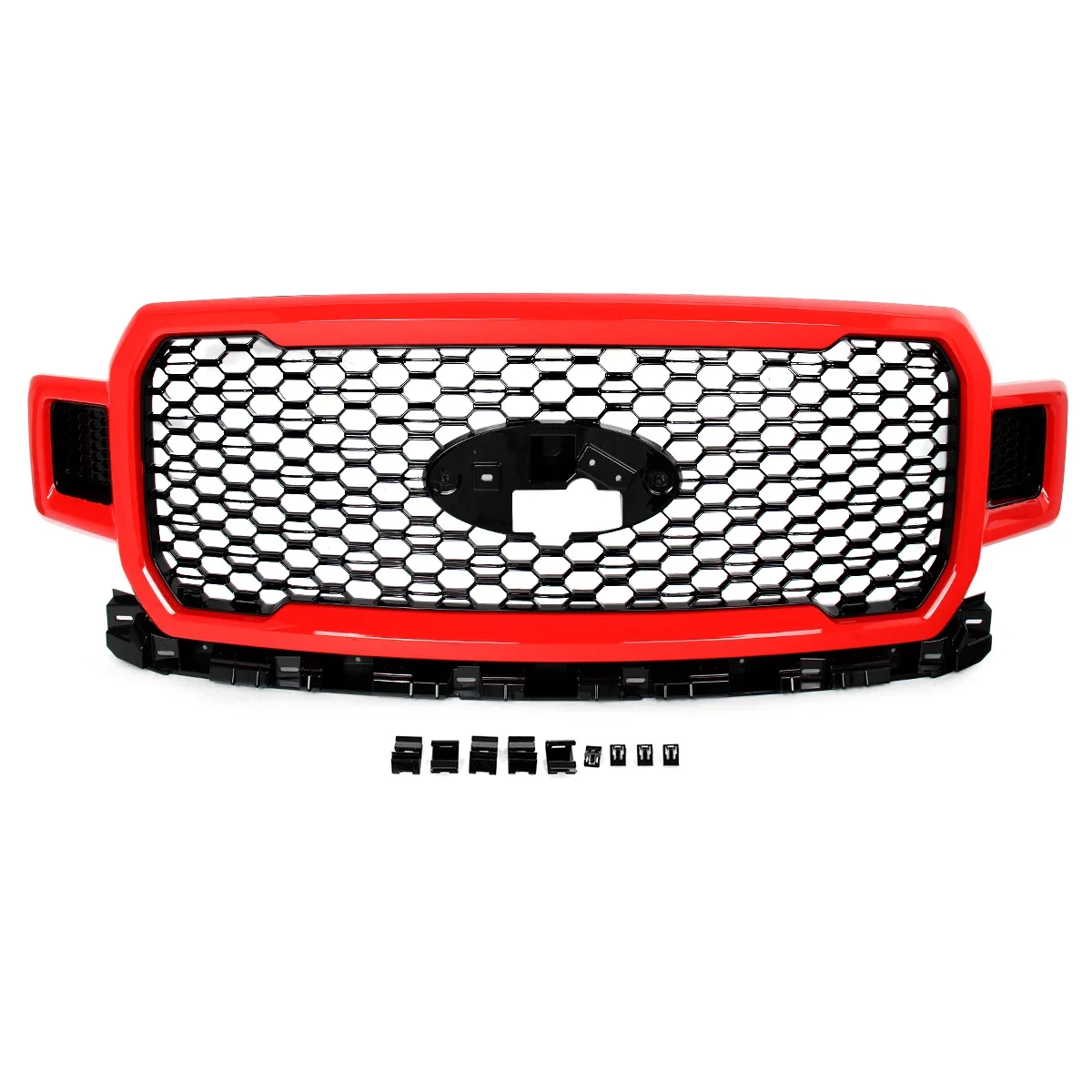 For Ford F-150 F150 2018-2020 Race Red Front Radiator Grille Grill Assembly