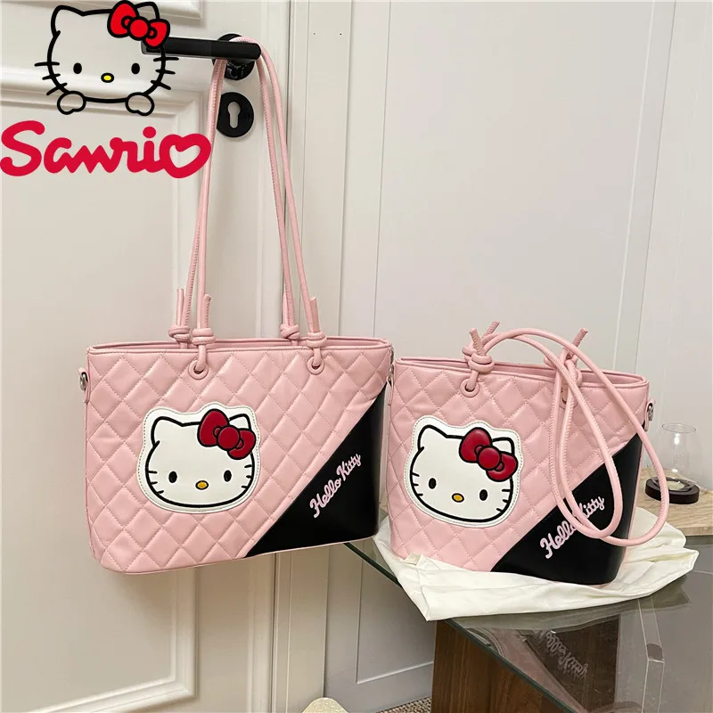 

Hello Kitty New Women's Handbag Luxury Brand Fashion Women's Shoulder Bag Cartoon Large Capacity Women's Tote Bag High Quality