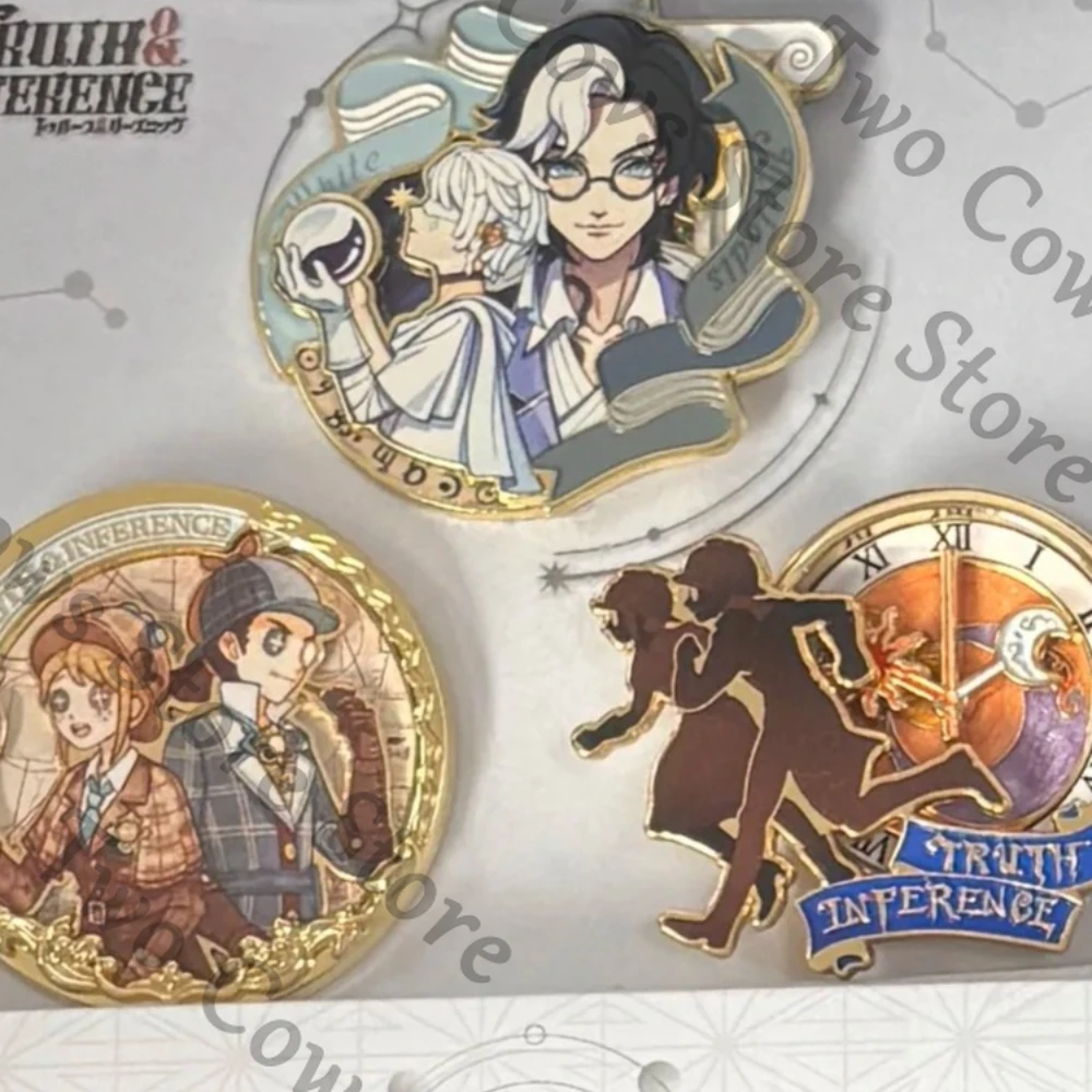 

Identity V: Подарочный набор с значком Сейра Эли Кларка Карла, стенд-фигурка, мультяшный дизайн, высокий уровень детализации, памятный сувенир