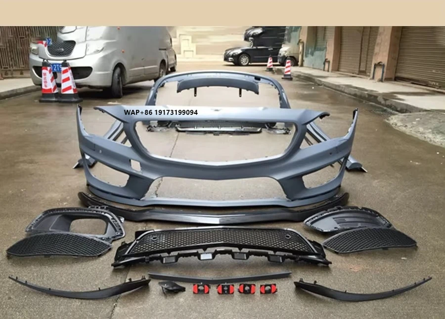 

High Quality CLA Class W117 to CLA45 a Style Body Kit with Bumpers Side Skirt Grille Exhaust Tips CLA Class Car Kits