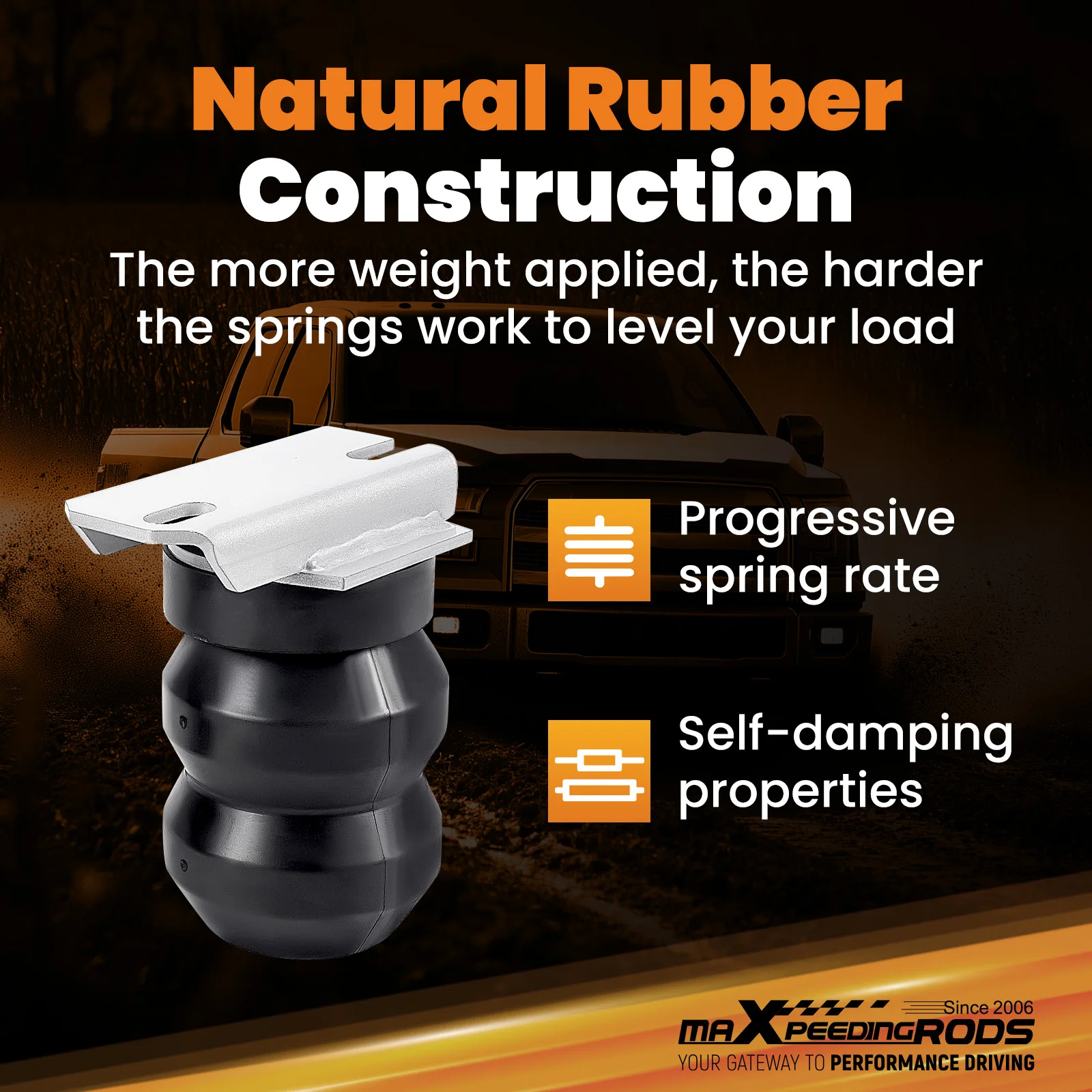 Sistema di miglioramento della sospensione posteriore senza foratura per Ram 3500 Pickup 4WD 2010-25